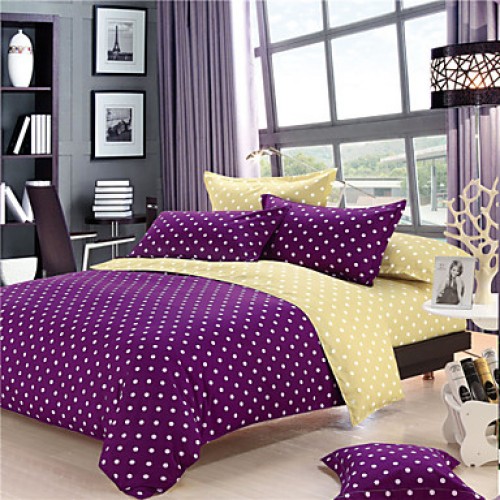 Aloe Cotton Duvet Cover Sets 4 Piece Suit Comfort Simple Modern for Twin and Full Bed Size