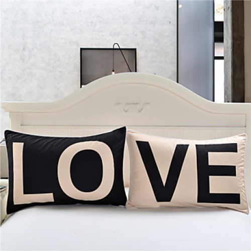 Love Together Pillowcase New Year Gifts Decorative Covers Body Pillow Case Bedding Valentine's Gift 2Pcs/Pair