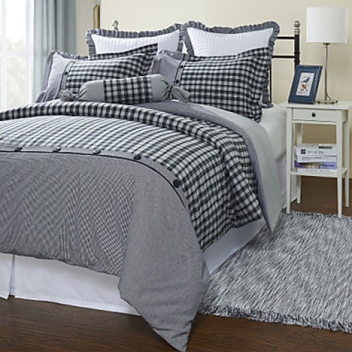 Plaid Cotton Duvet Cover Sets