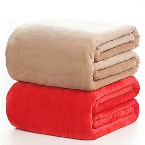 150*200cm Solid Color Flannel Fleece Blankets