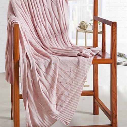 Solid Knitted Blanket Bamboo Fiber59"*79"