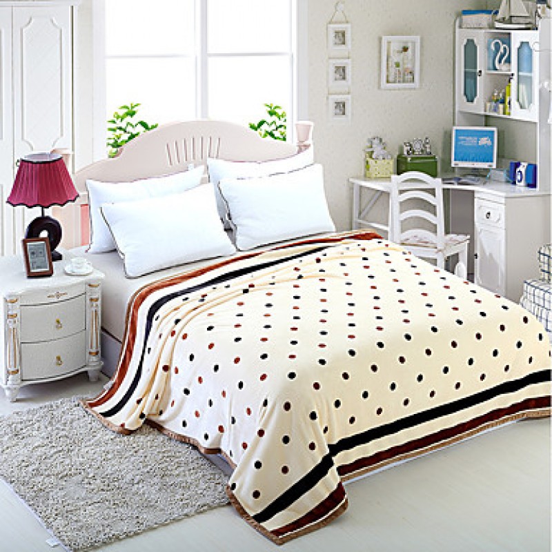 Recommend Chocolate Dots 100% Flannel Blanket New ...