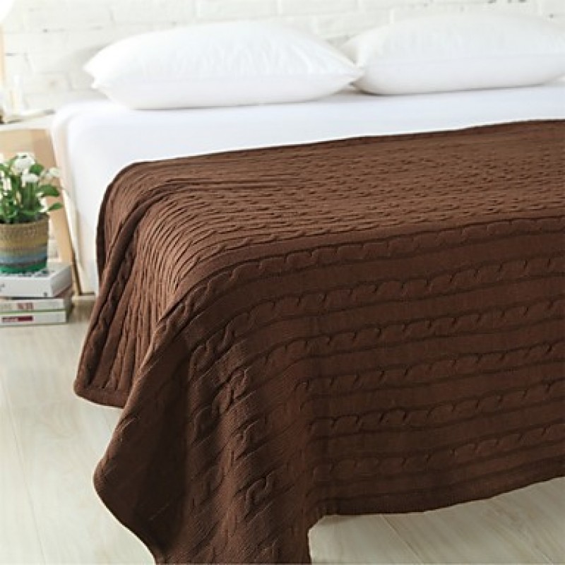 Think Knitted Blanket Full Cotton 47"*71"...