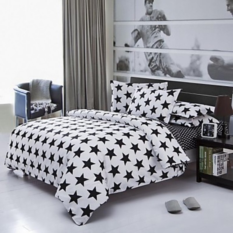 Factory Direct Starry Bedlinen White And Black Pri...