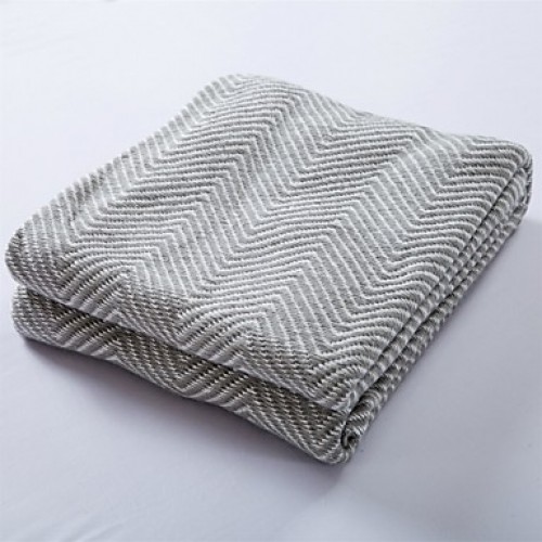 Solid Knitted Blanket Full Cotton 47"*71"