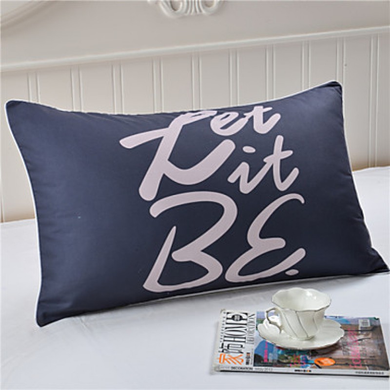 Let it Be Decorative Pillow Case Cover Flash Sale Cheap Bedclothes Wedding Gift 50cmx75cm For Home