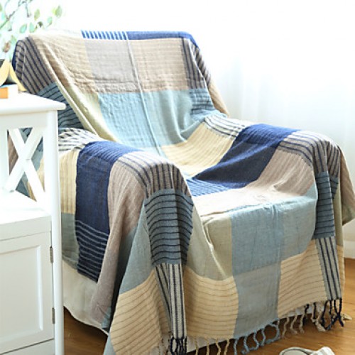 Cotton GeometricDecorative Carpet Sofa Towel Blanket